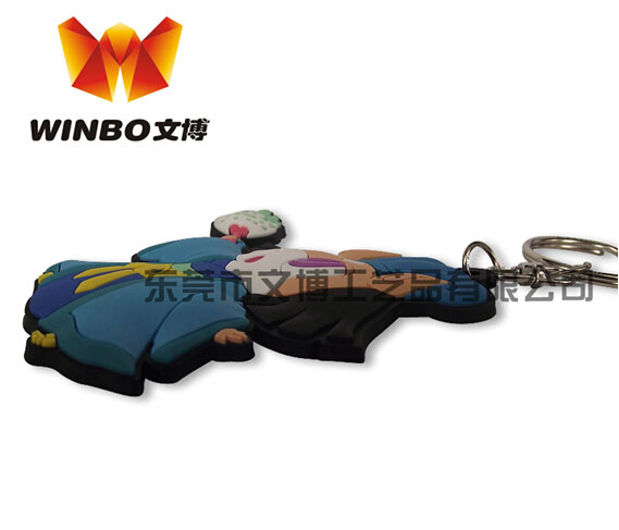 廣東定制軟膠禮品鑰匙扣