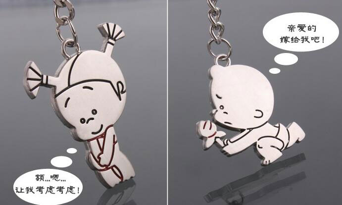 情侶間贈送的鑰匙扣如何來設計